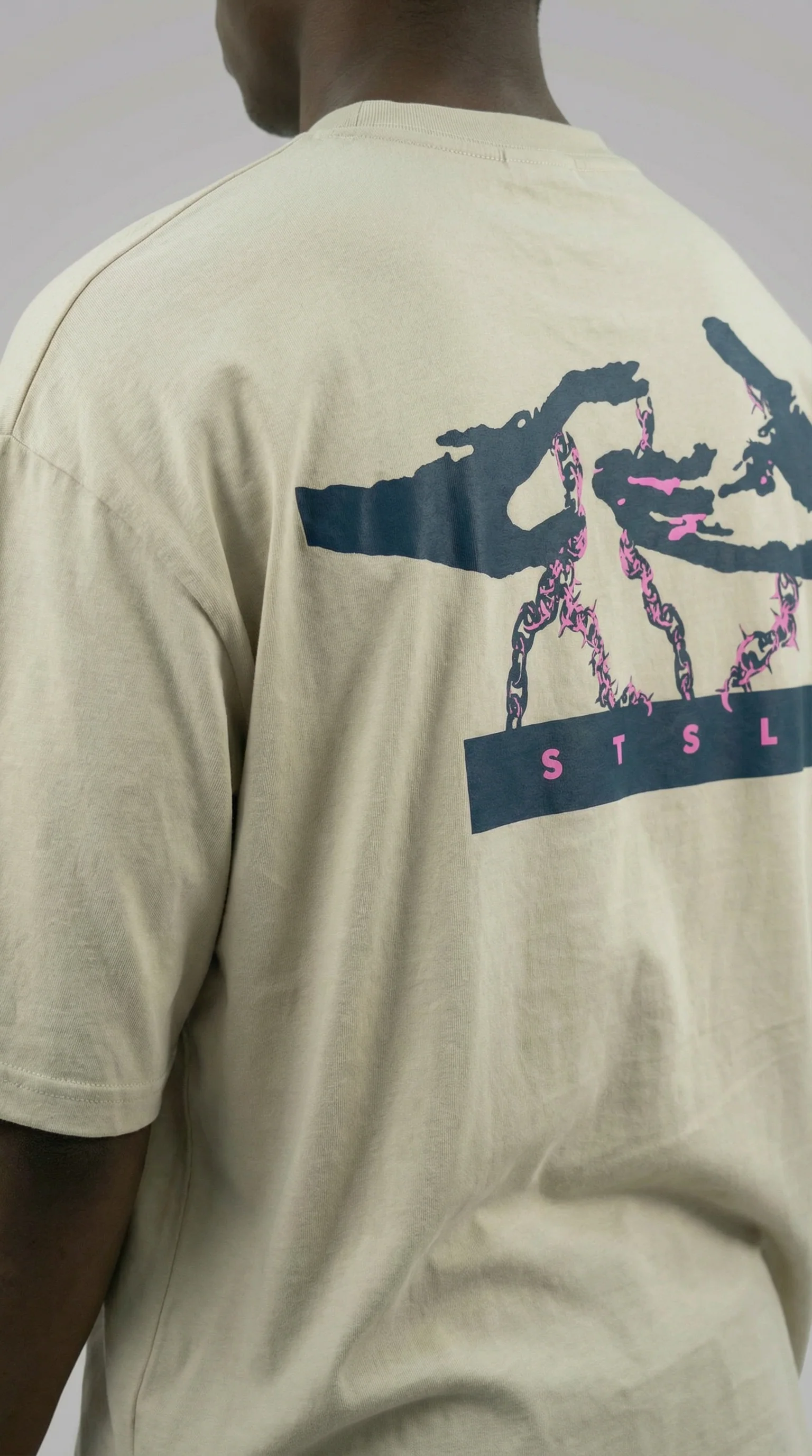 STSL® Heavy Oversize T-Shirt – Chain (220 GSM) - Image 5