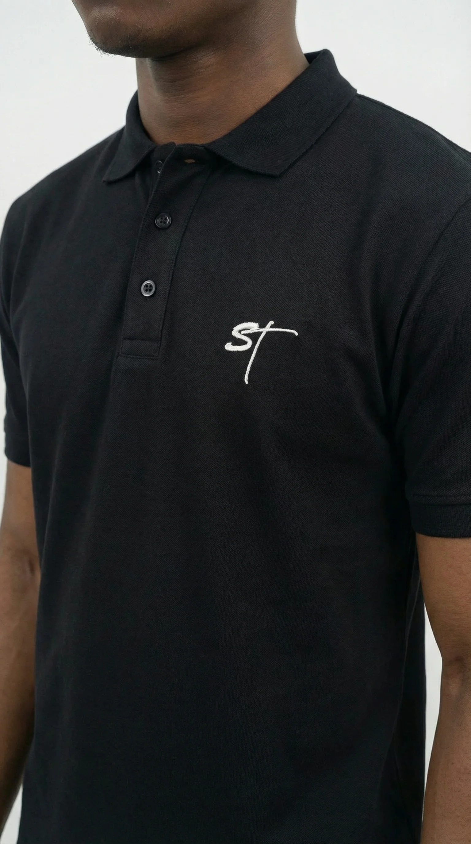 STSL® Polo Shirt – Black - Image 4