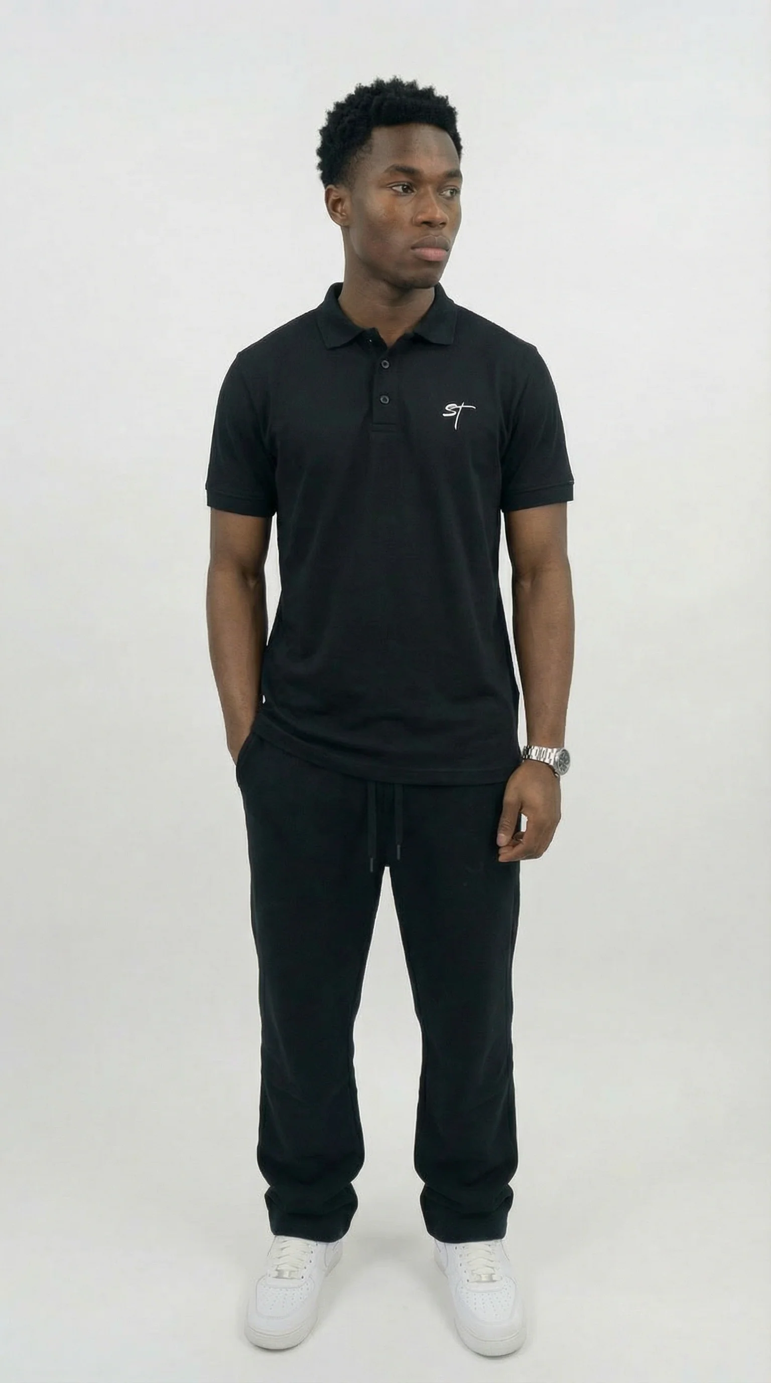 STSL® Polo Shirt – Black - Image 6