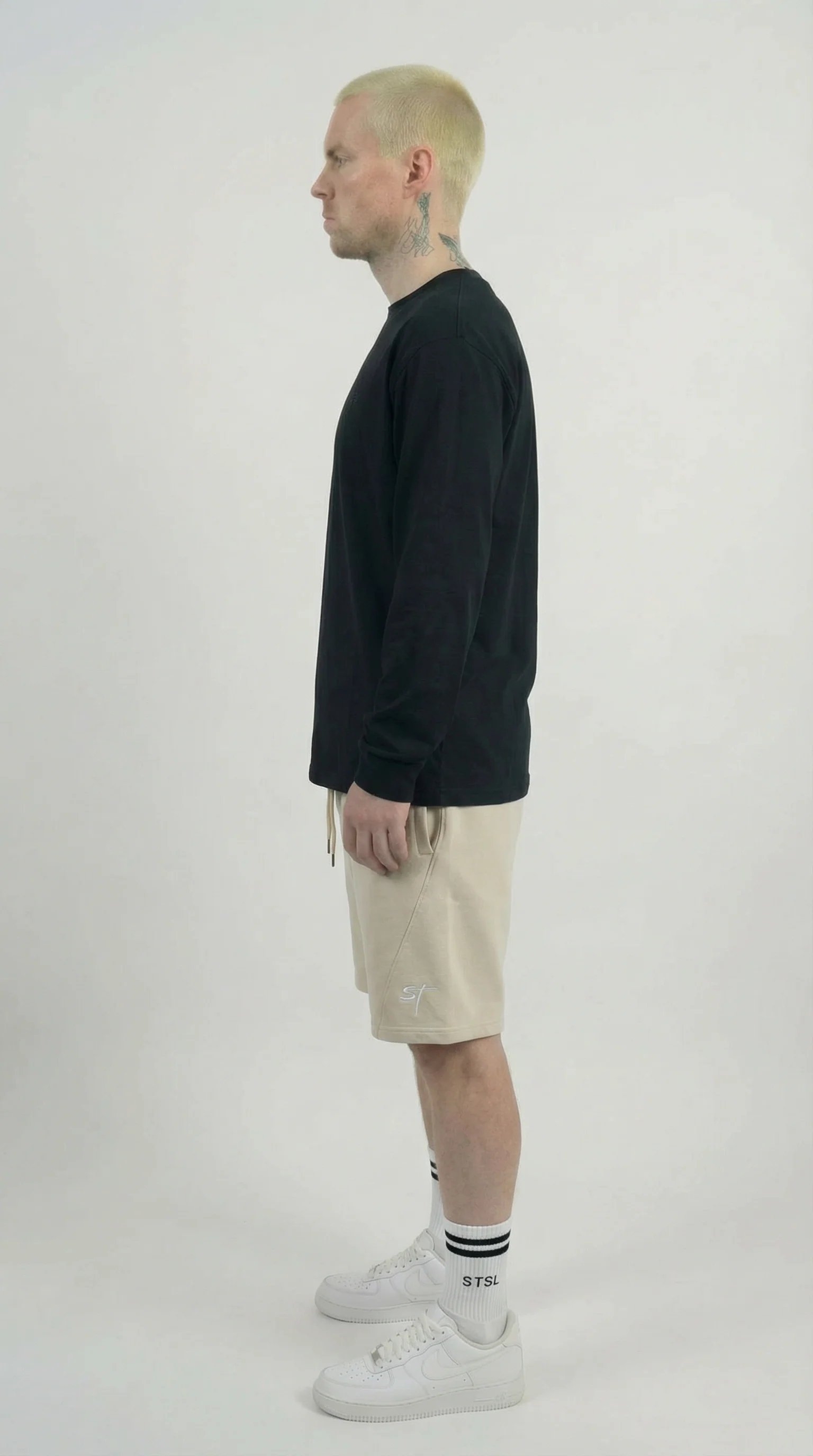 STSL Heavy Washed Shorts – Sand Beige - Image 3