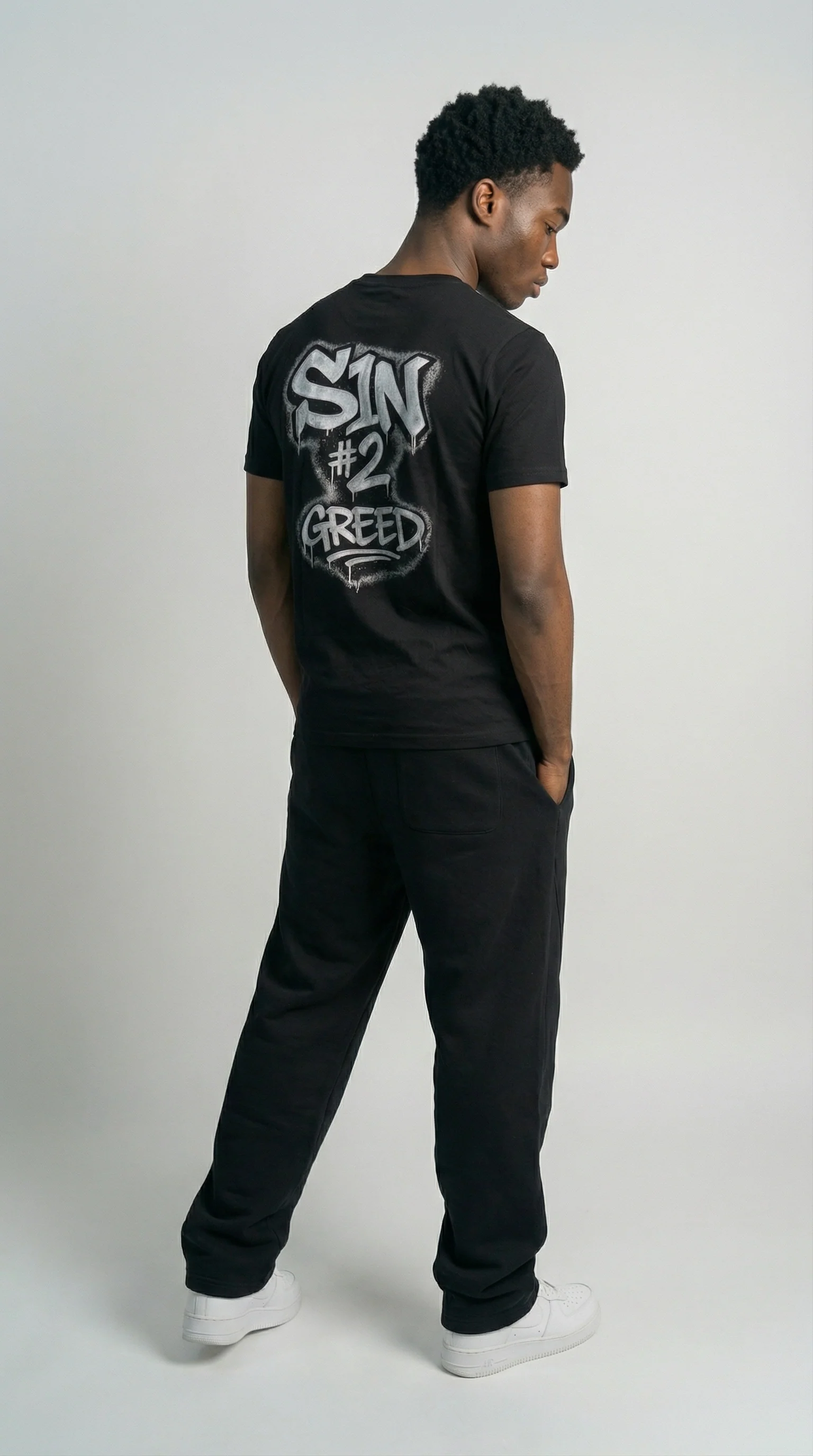 STSL® S1N #2 Greed T-Shirt – Black - Image 5