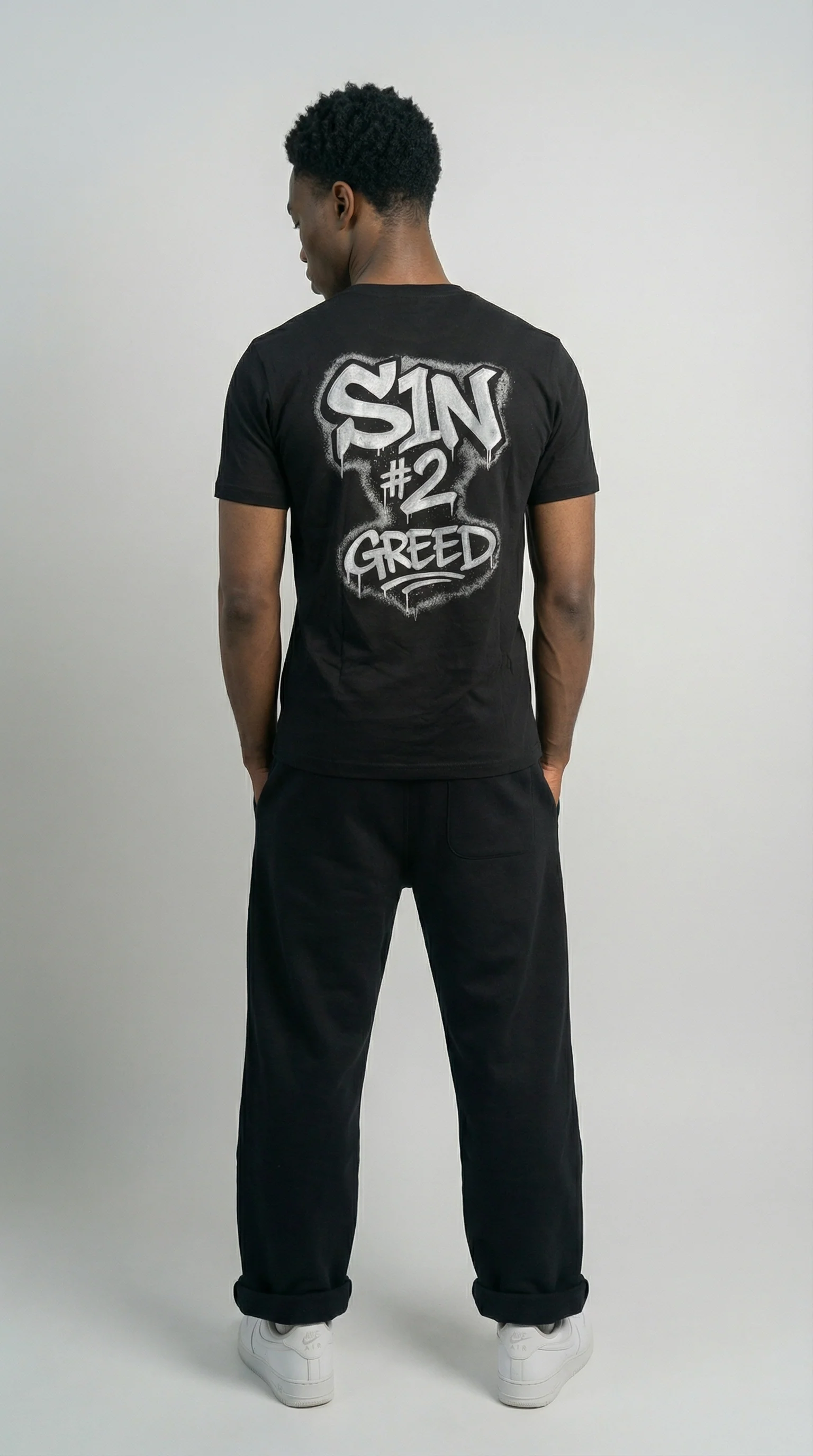 STSL® S1N #2 Greed T-Shirt – Black - Image 6