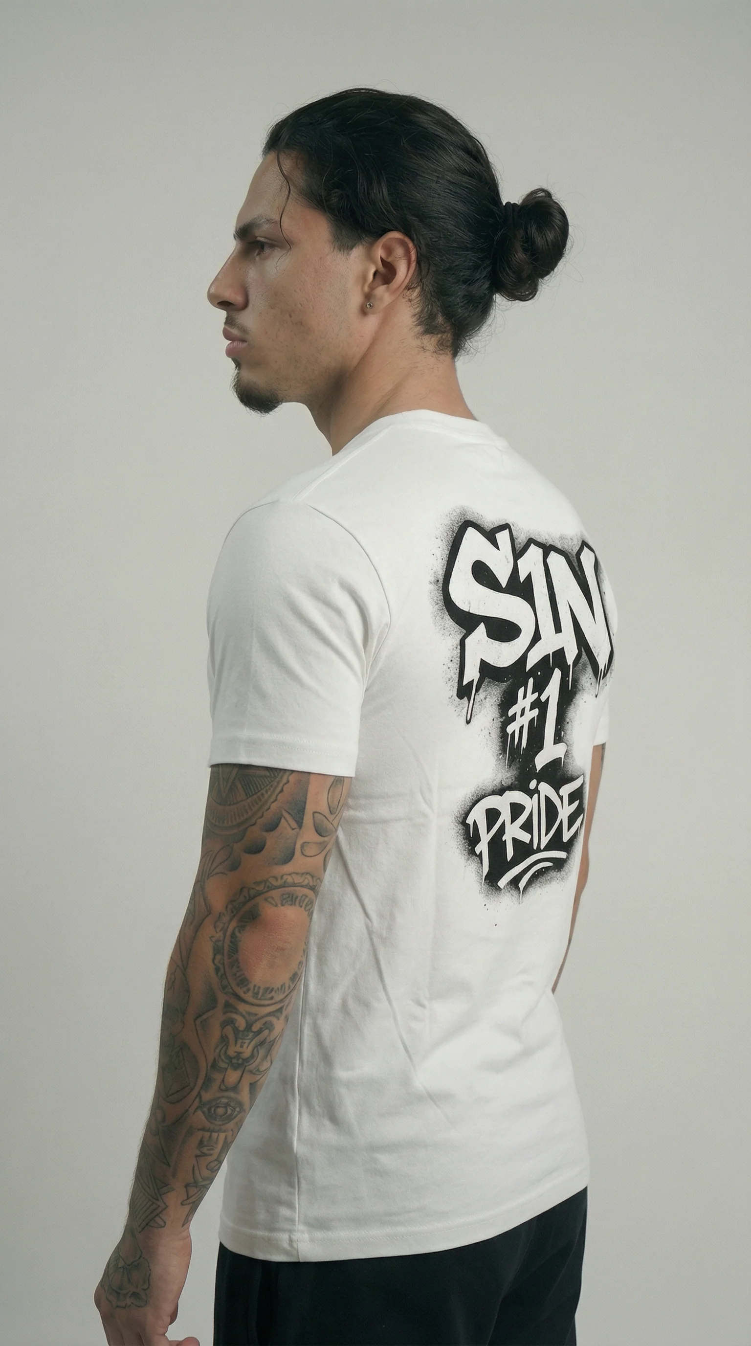 STSL® S1N #1 Pride T-Shirt – White - Image 4