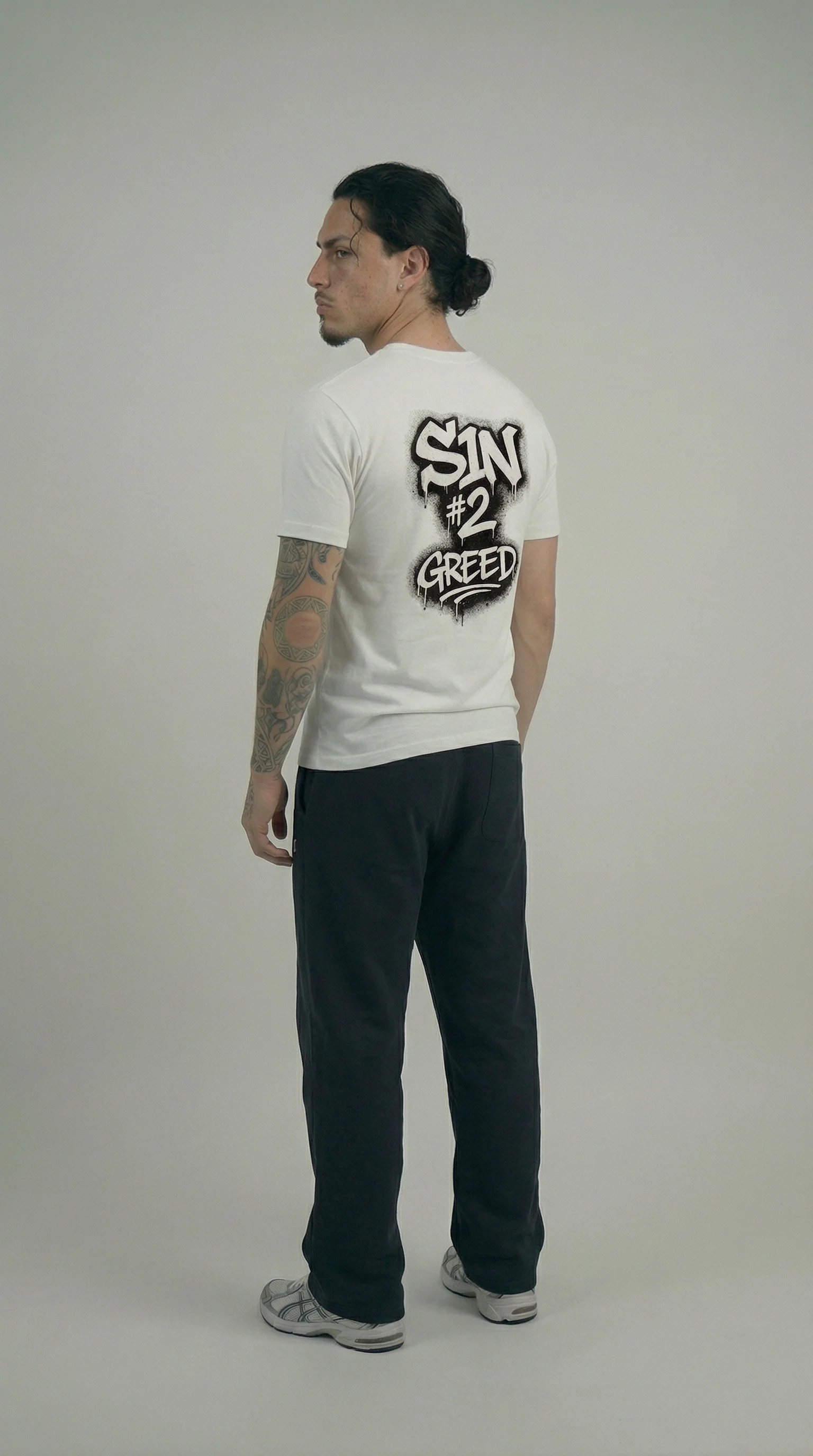 STSL® S1N #2 Greed T-Shirt – White - Image 5