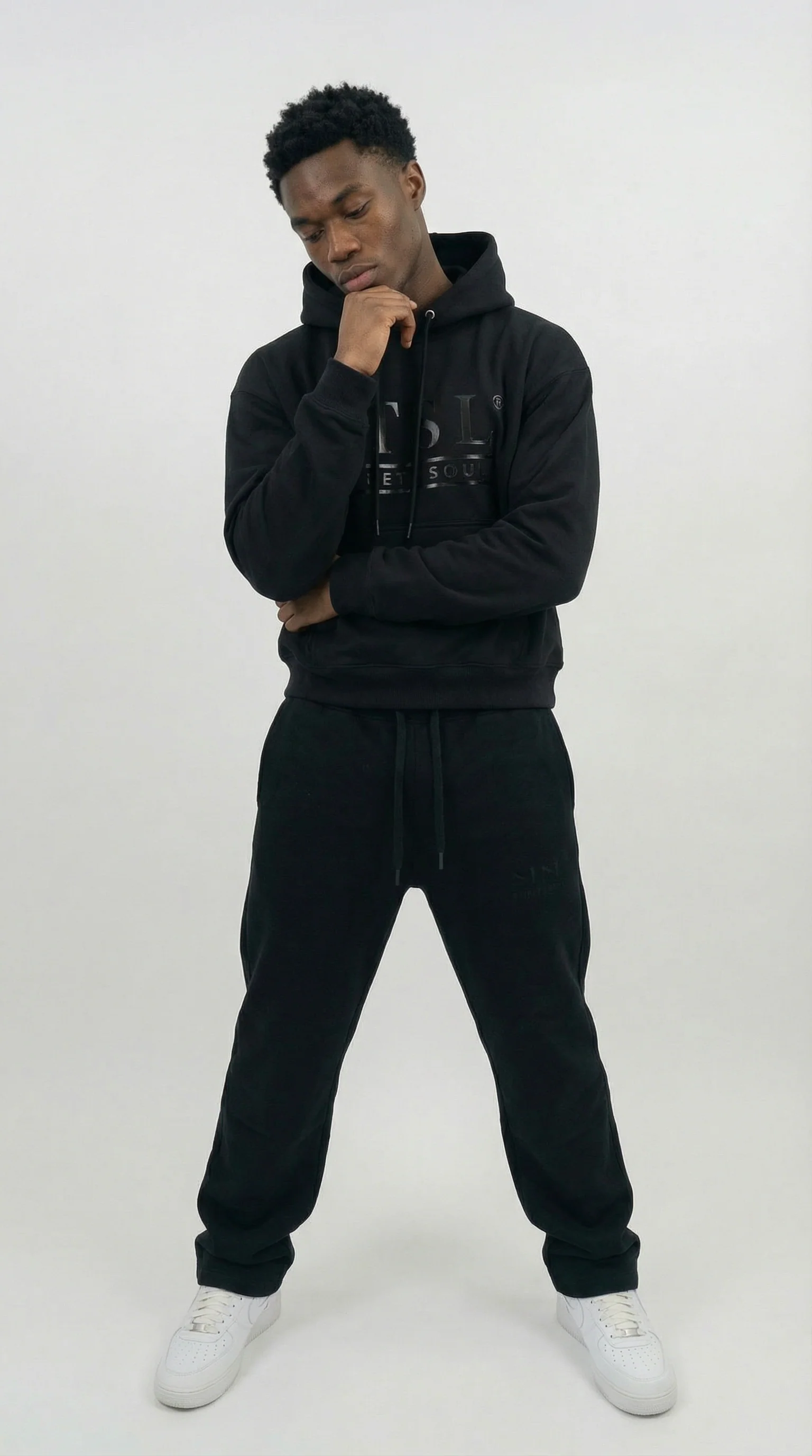 STSL® Heavyweight Hoodie (450 GSM) – Pure Blackout - Image 6