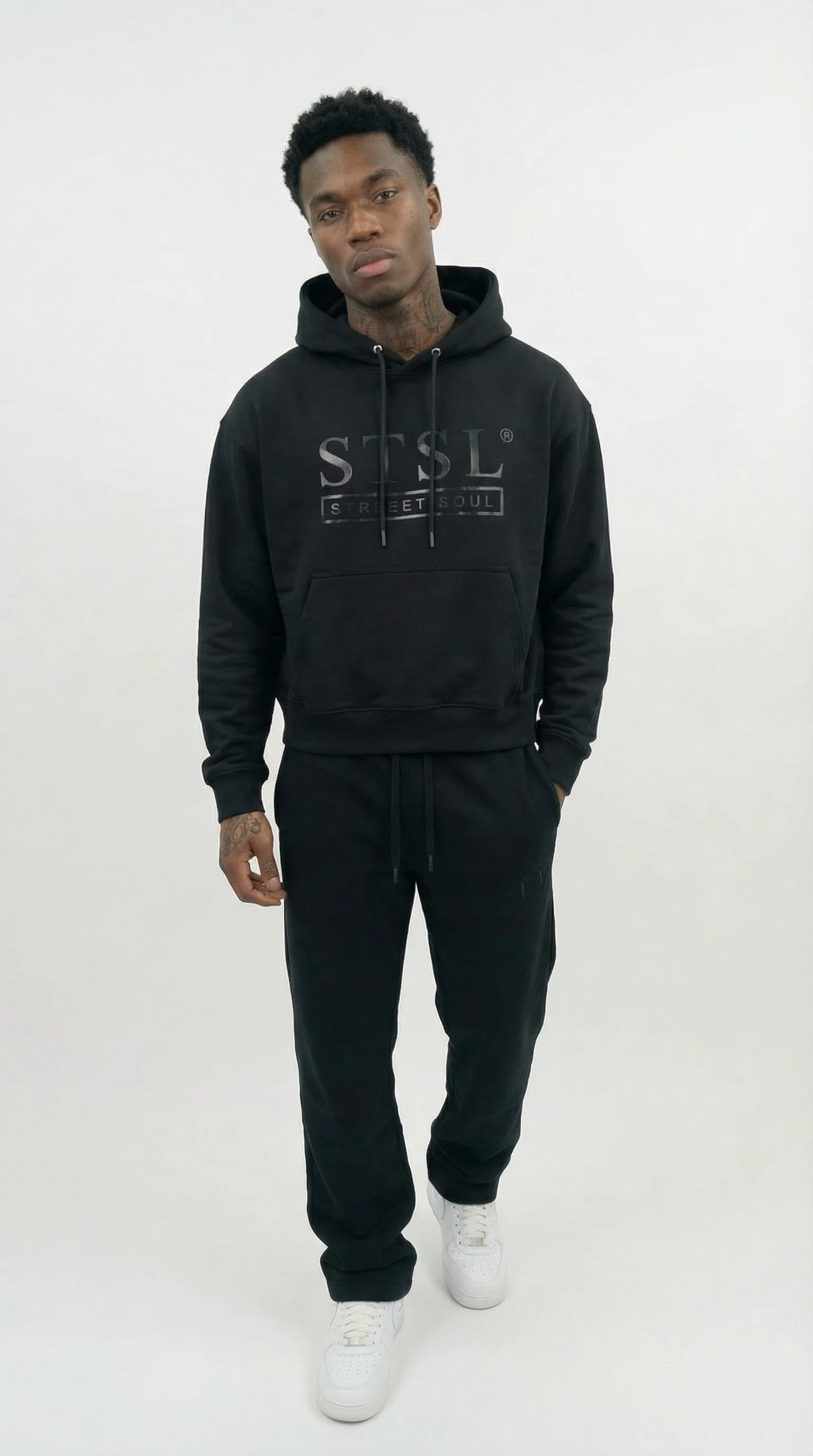 STSL® Heavyweight Hoodie (450 GSM) – Pure Blackout - Image 7