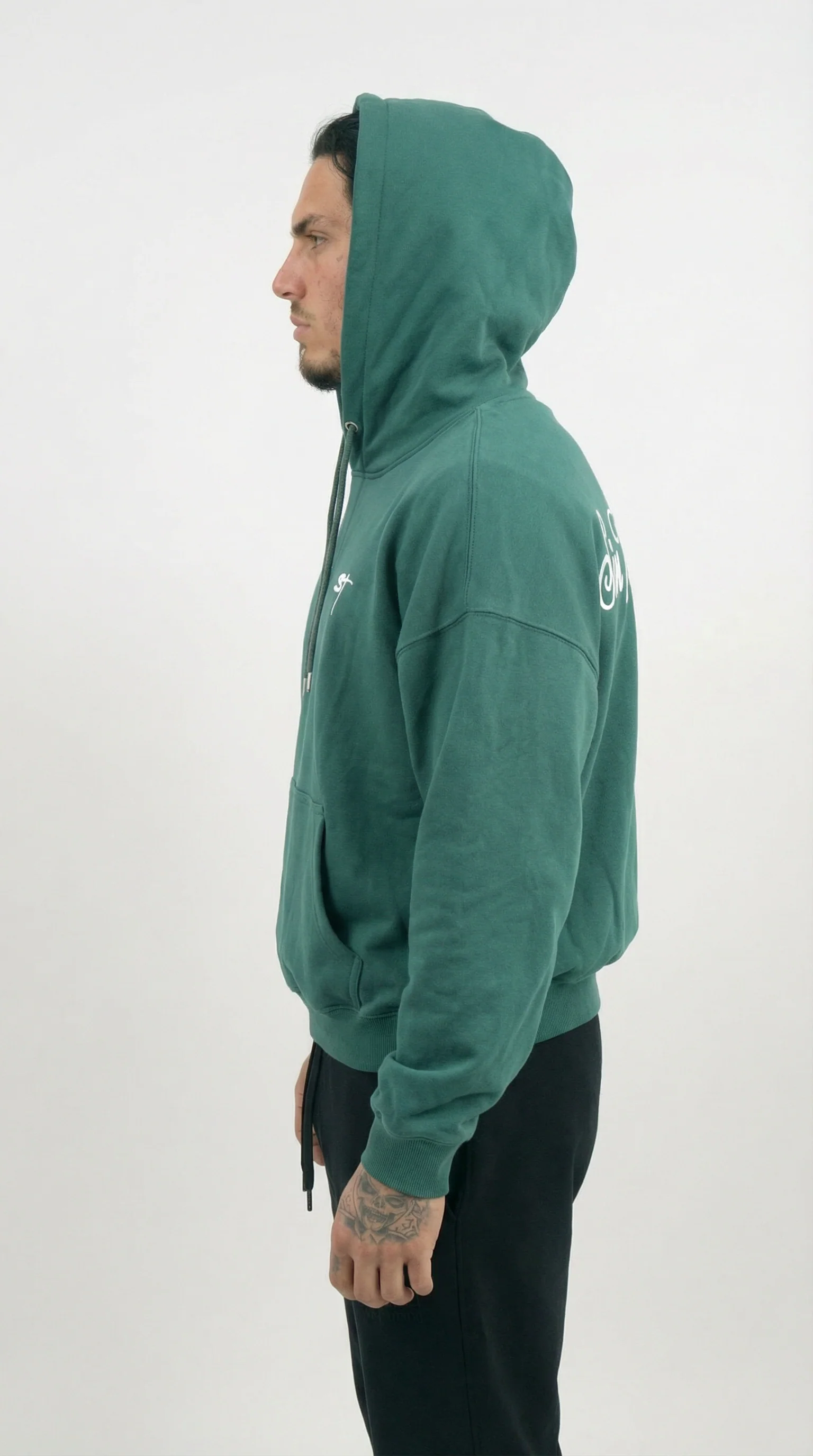 STSL® Cropped Hoodie – Saints Lost #1 (Dark Green) - Image 5