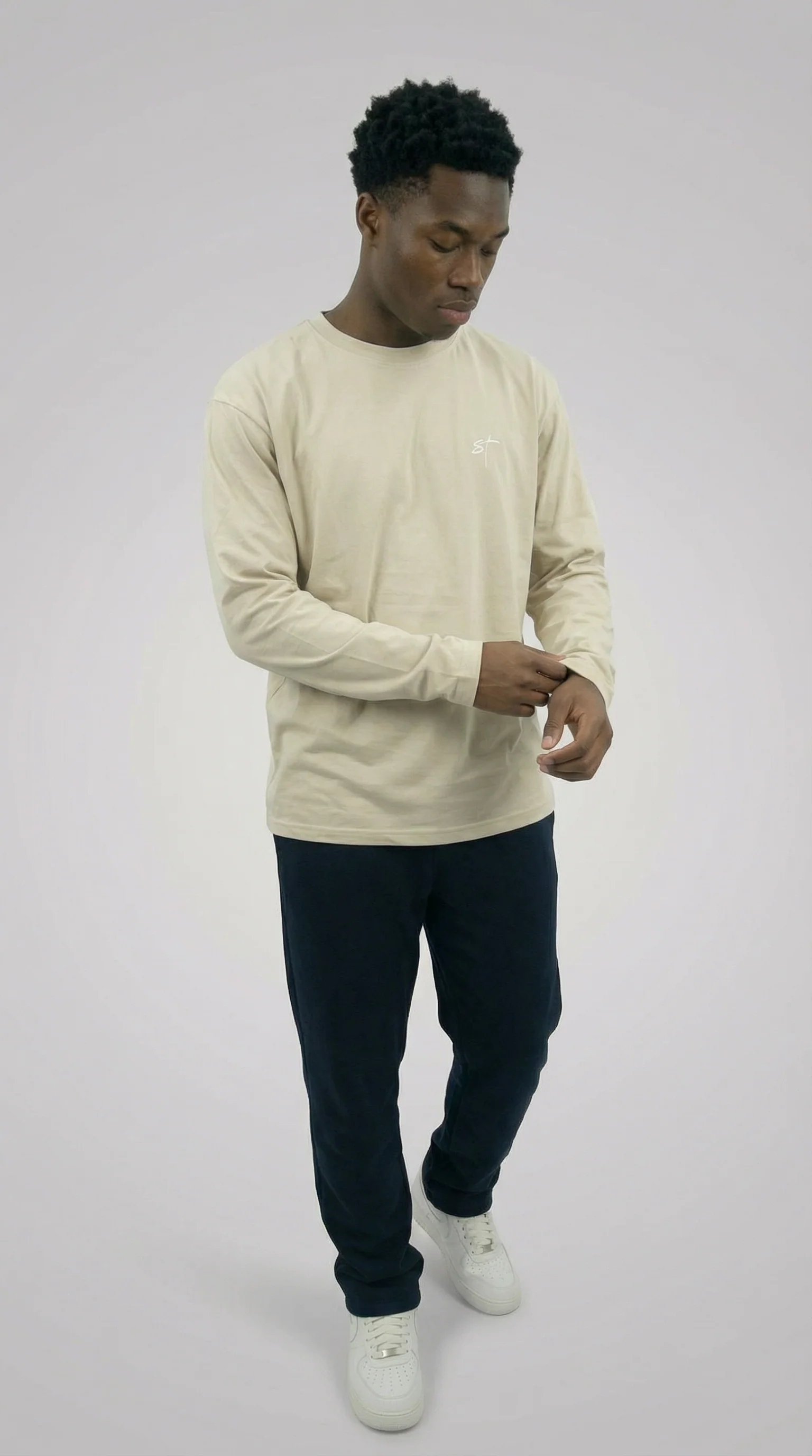 STSL® Longsleeve – Sand (220 GSM) - Image 4