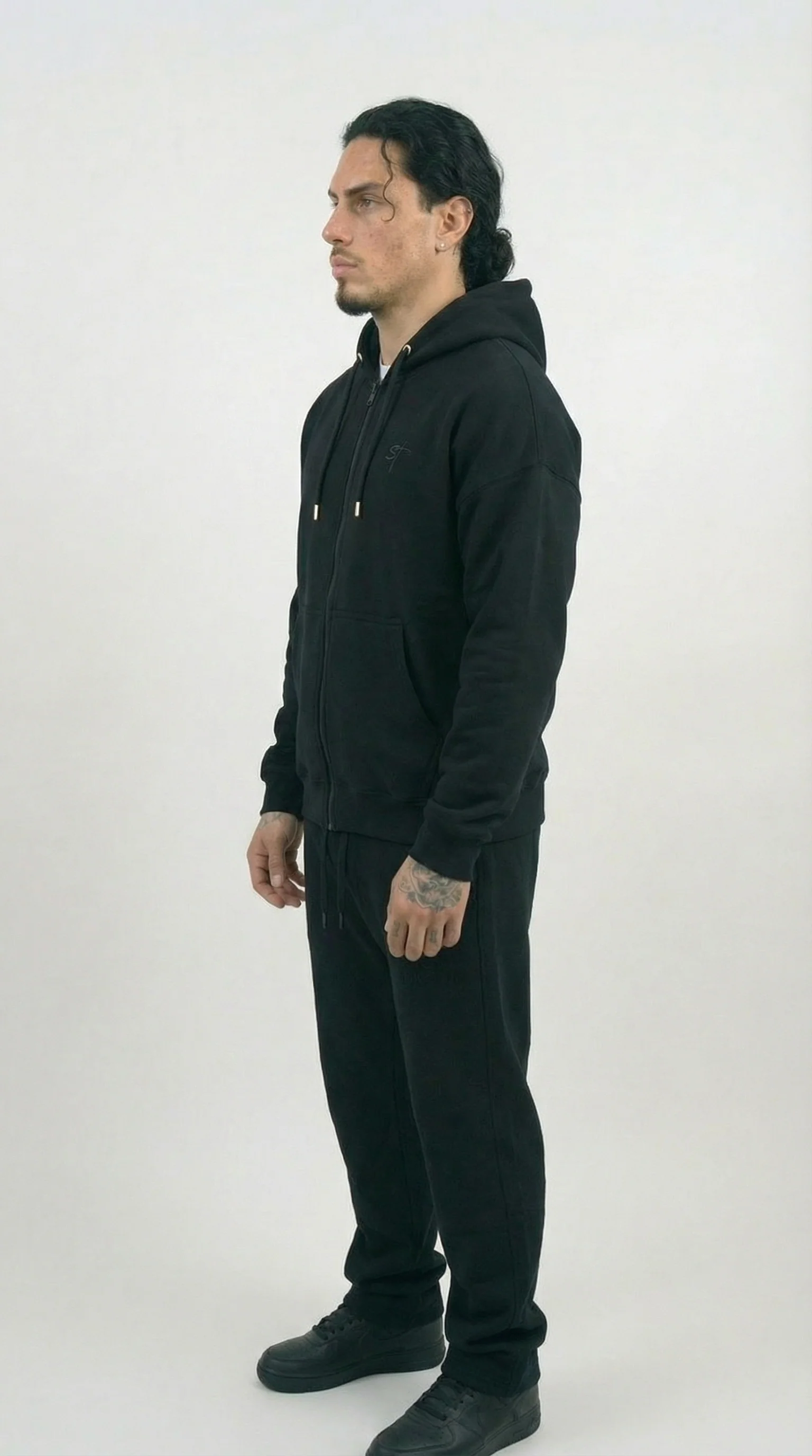 STSL® Zip Hoodie – Eternal Black - Image 3