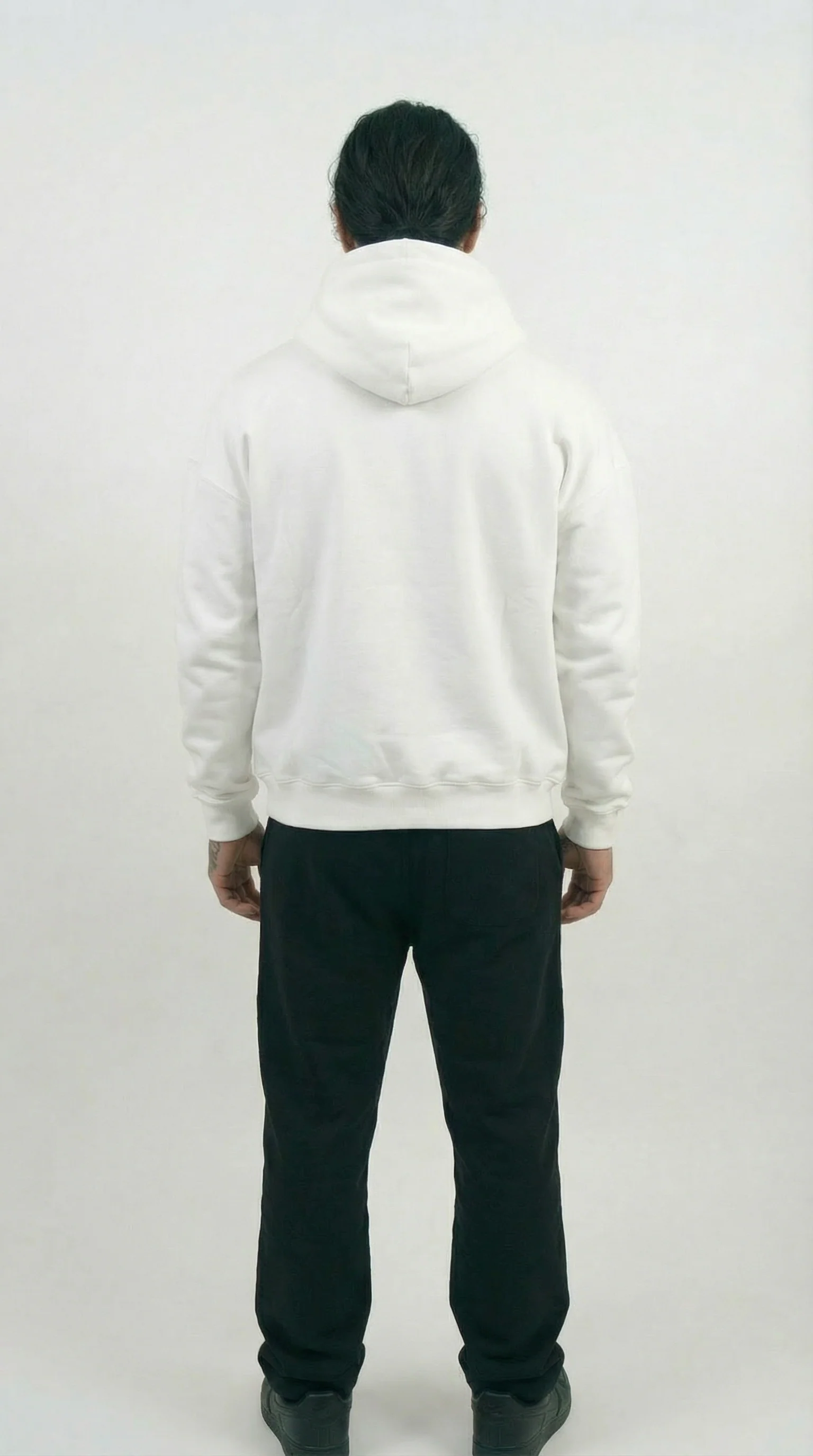 STSL® Zip Hoodie – Essential White - Image 4