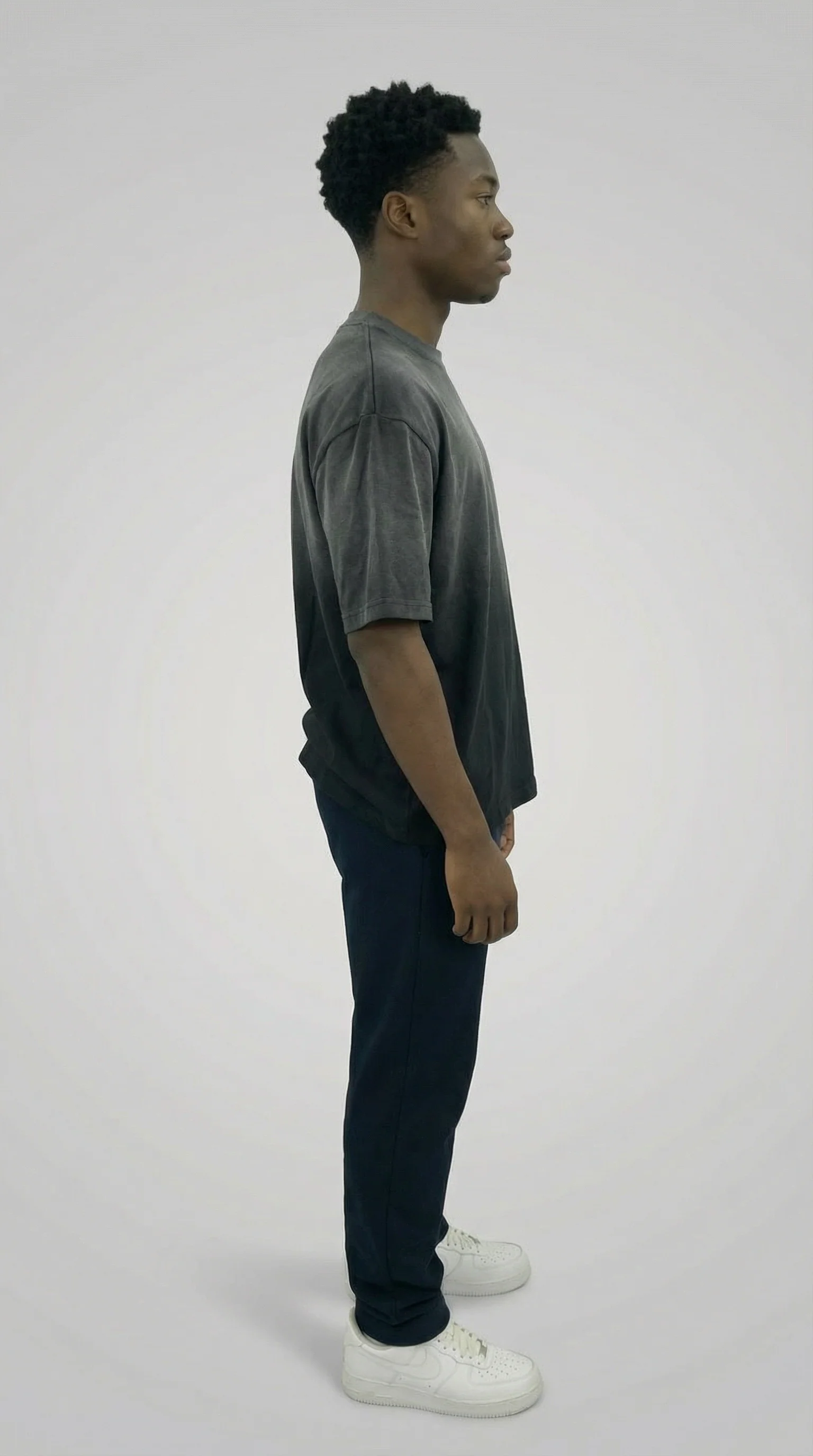 STSL® Heavy Oversize T-Shirt – Black Fade (220 GSM) - Image 3