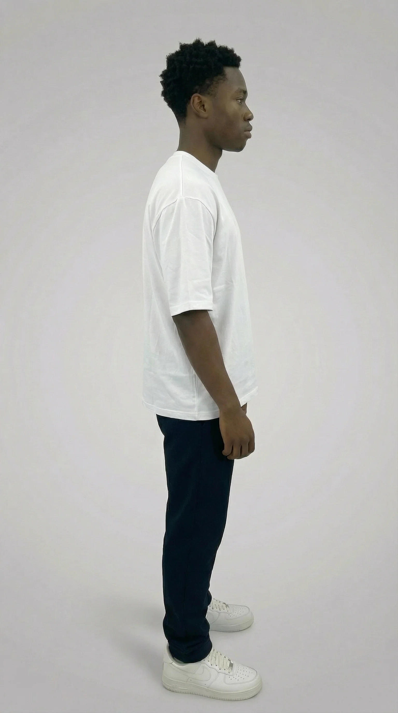 STSL® Heavy Oversize T-Shirt – Pure White (220 GSM) - Image 3