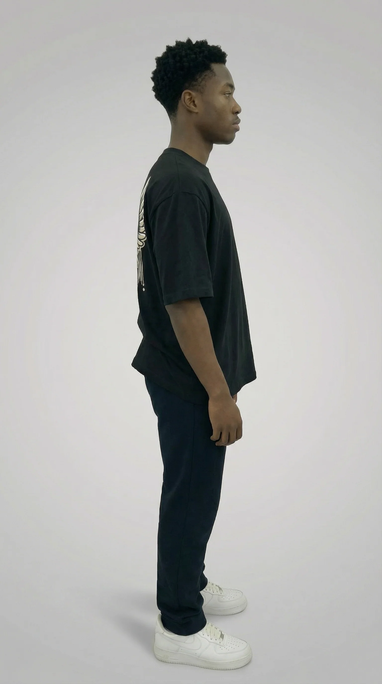 STSL® Heavy Oversize T-Shirt – Black Vision (220 GSM) - Image 3