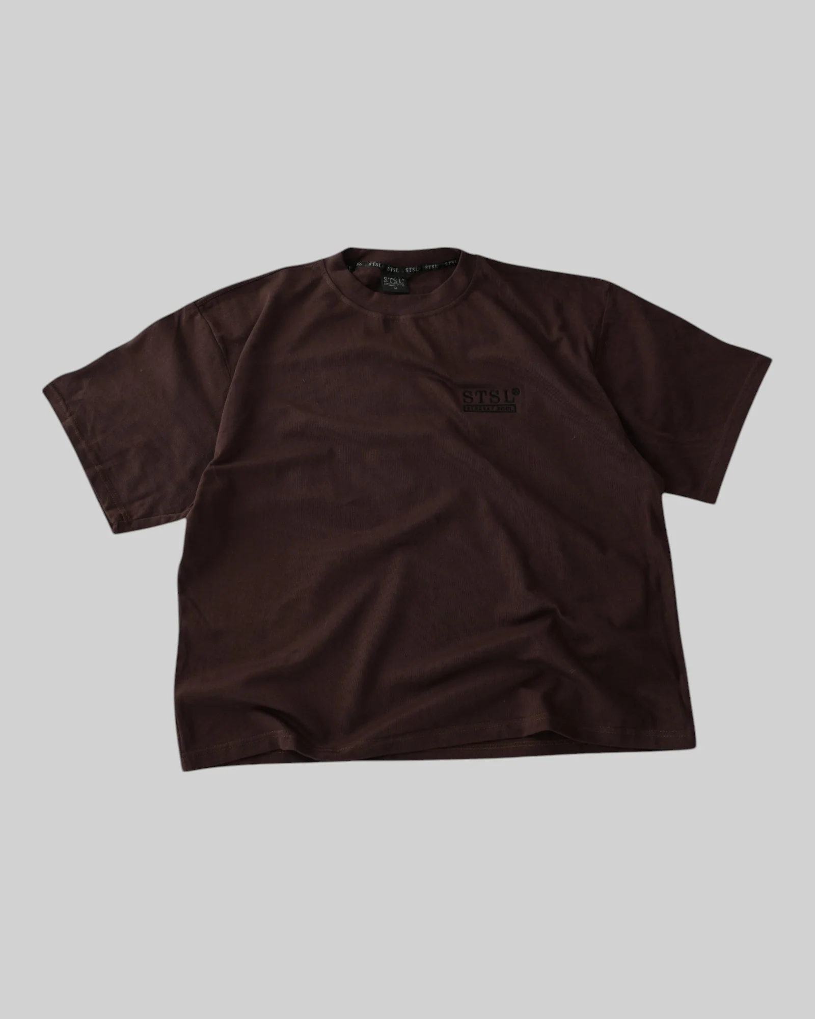 STSL® Heavy Oversize T-Shirt – Dark Mocha (220 GSM) - Image 5
