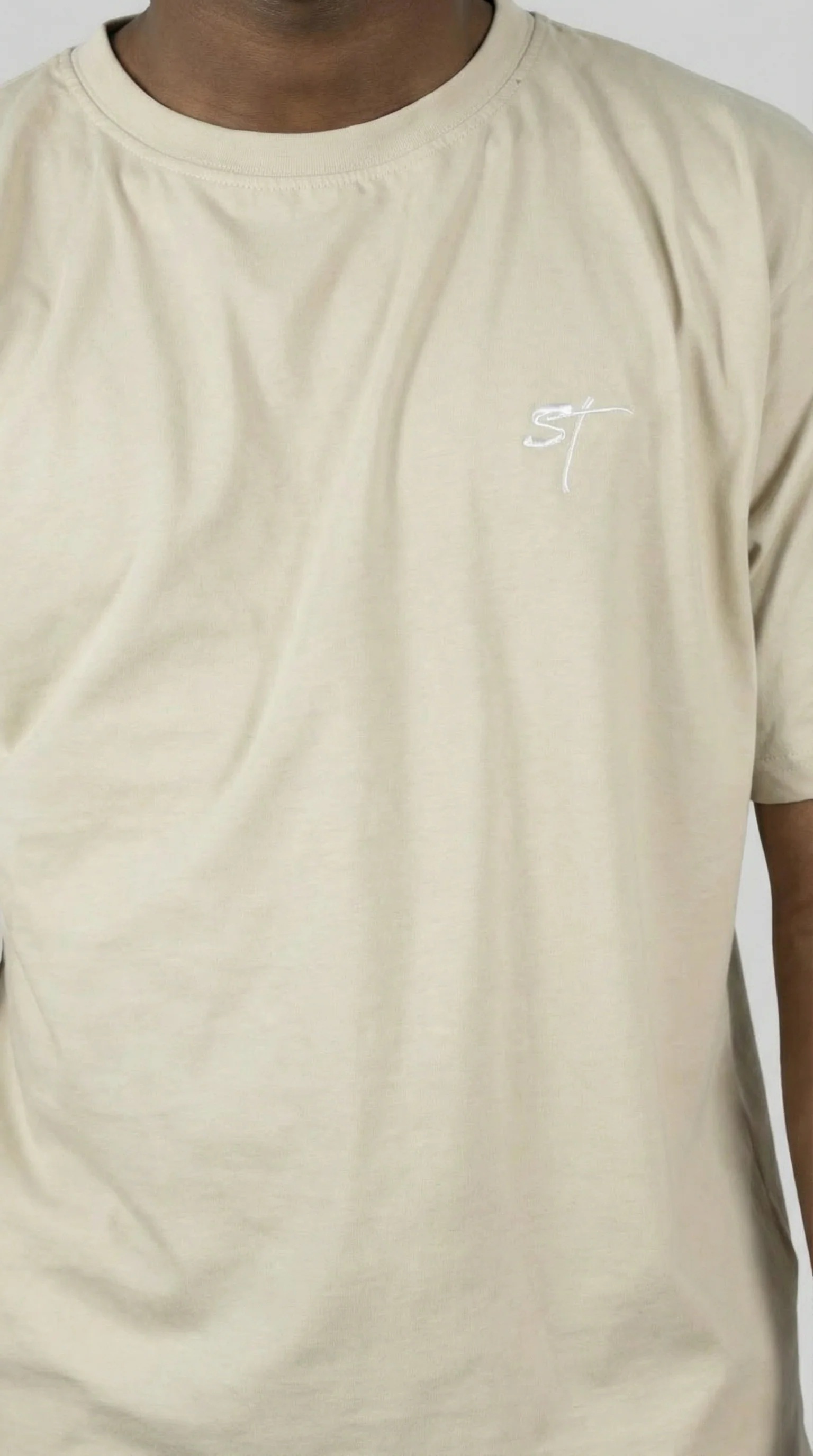 STSL® Heavy Oversize T-Shirt – Dust Plain (220 GSM) - Image 4