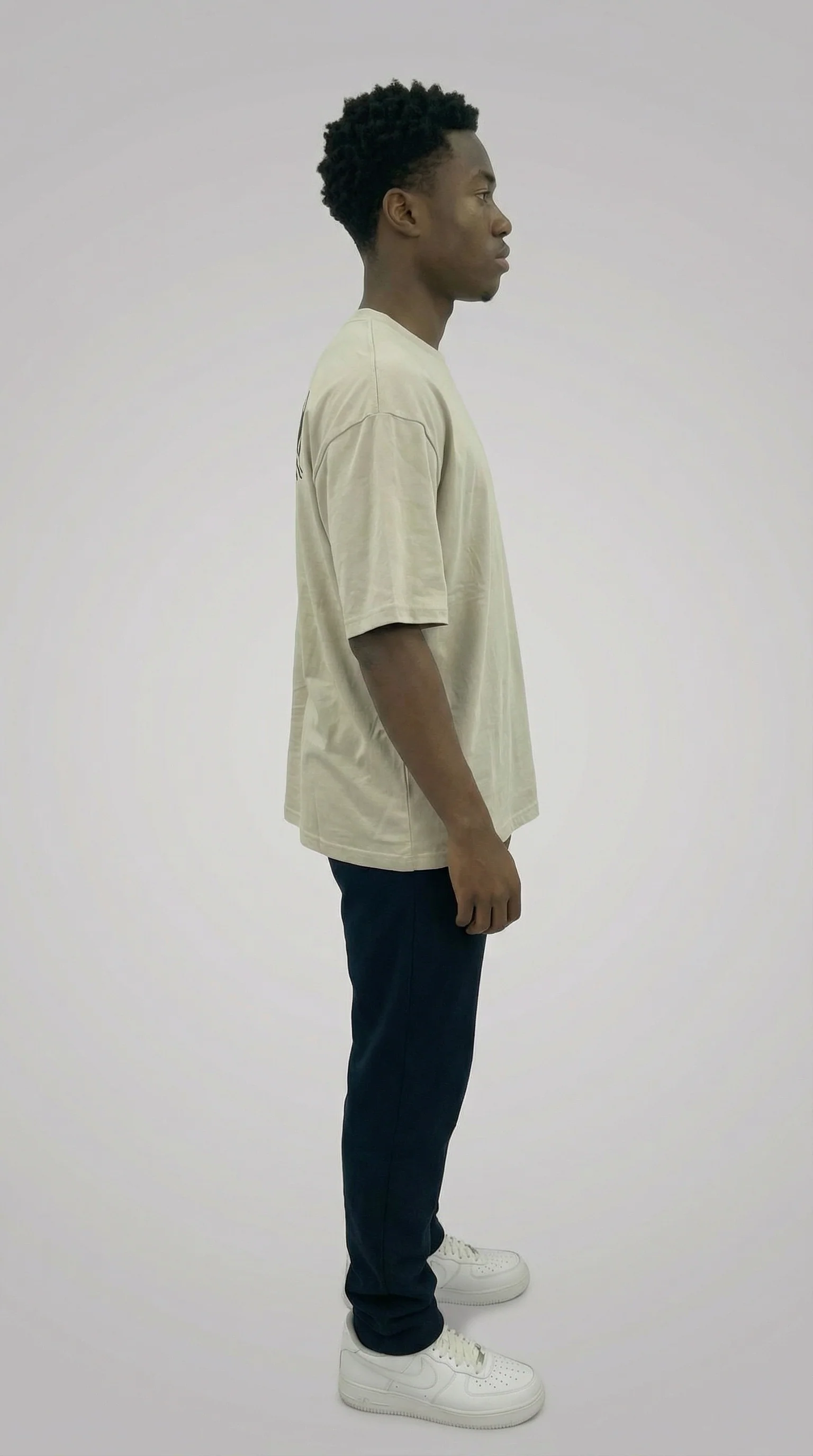 STSL® Heavy Oversize T-Shirt – Sand Shadow (220 GSM) - Image 3