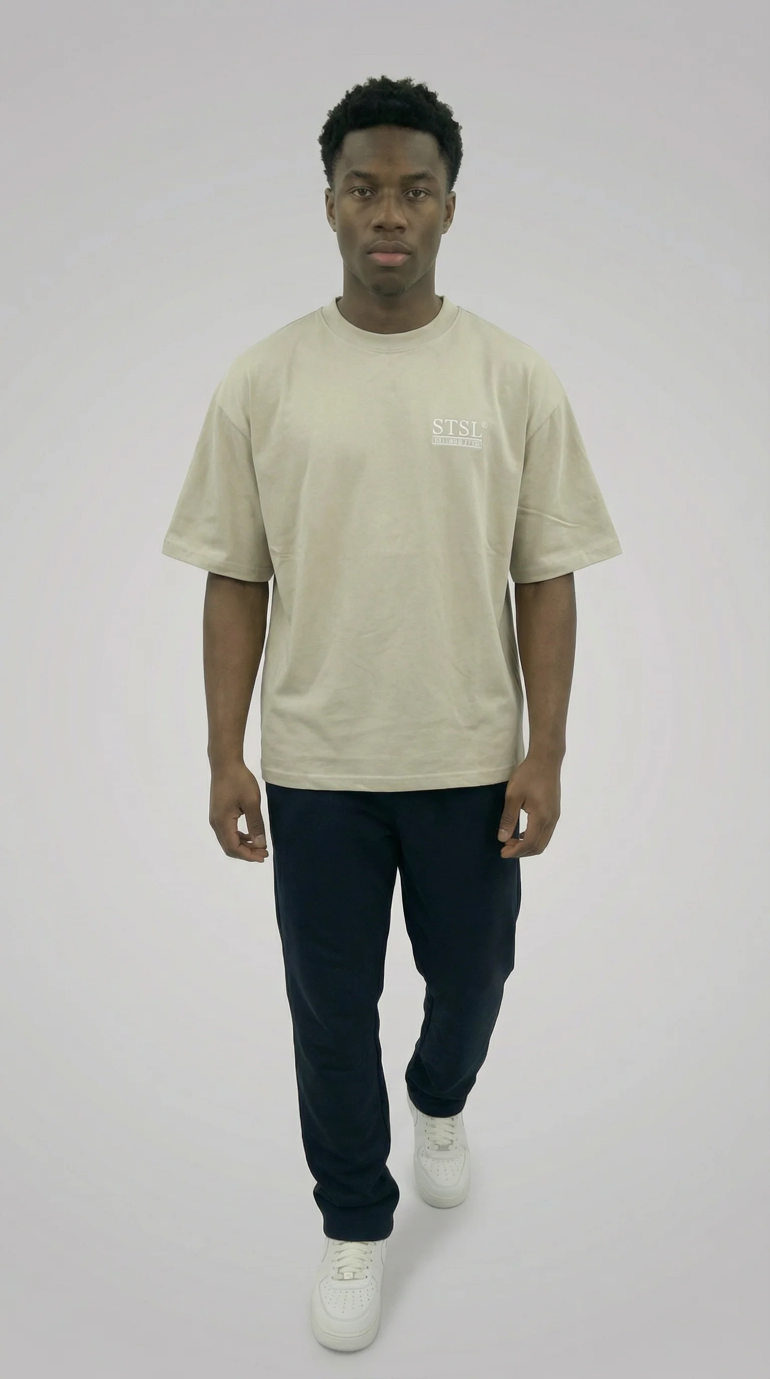 STSL® Heavy Oversize T-Shirt – Sand Shadow (220 GSM) - Image 6