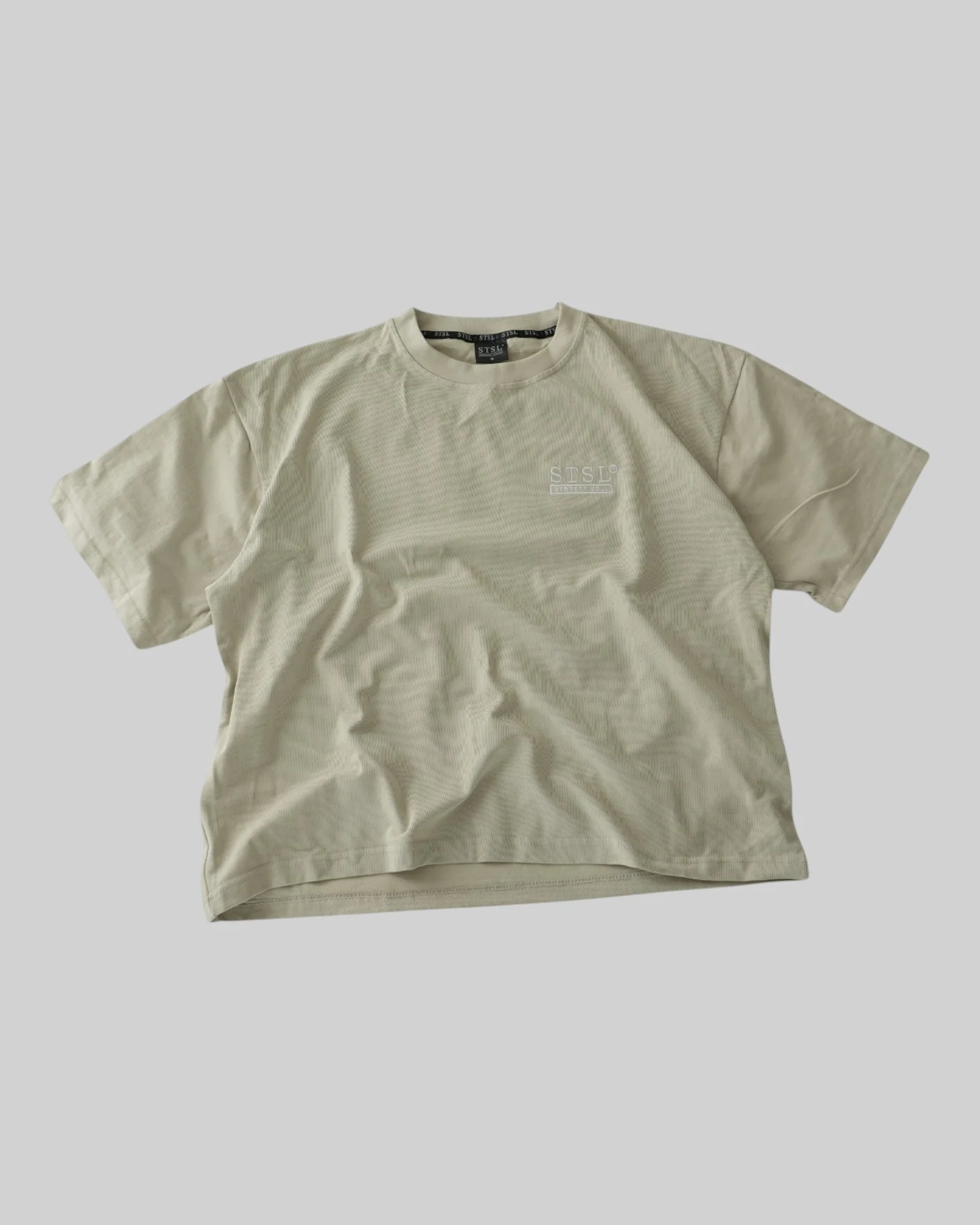 STSL® Heavy Oversize T-Shirt – Sand Beige (220 GSM) - Image 7