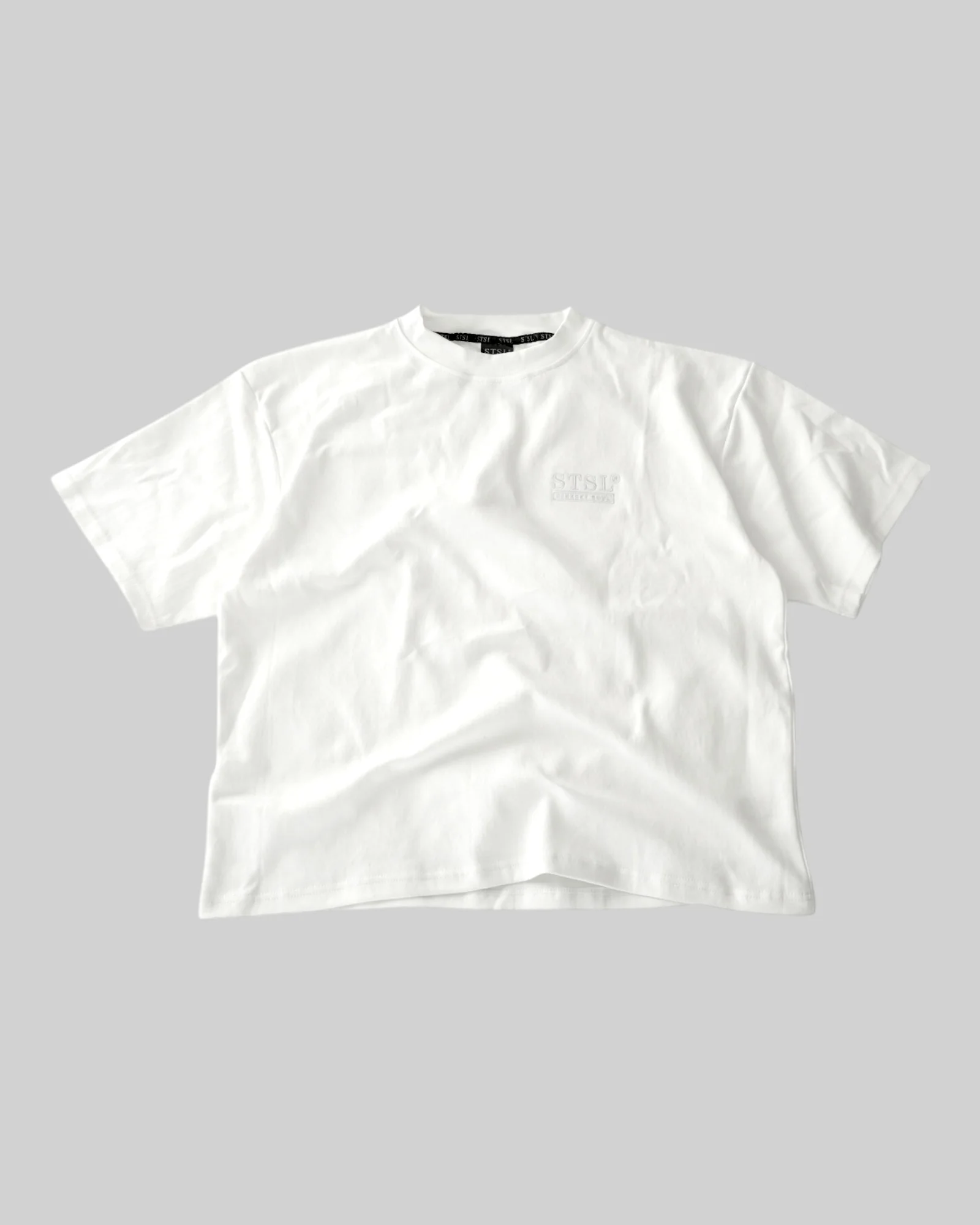 STSL® Heavy Oversize T-Shirt – Pure White (220 GSM) - Image 5